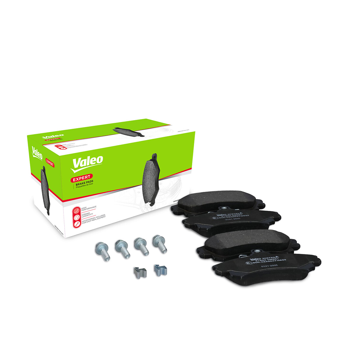 Jeu de 4 plaquettes de frein VALEO ref. 302723A